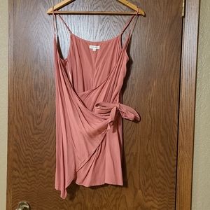 Wrap Around Tan Top Soft Pink